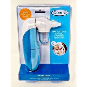 NWT Graco NasalClear Nadal Clear Nasal Aspirator Clears Stuffy Nose Fast Age 0+